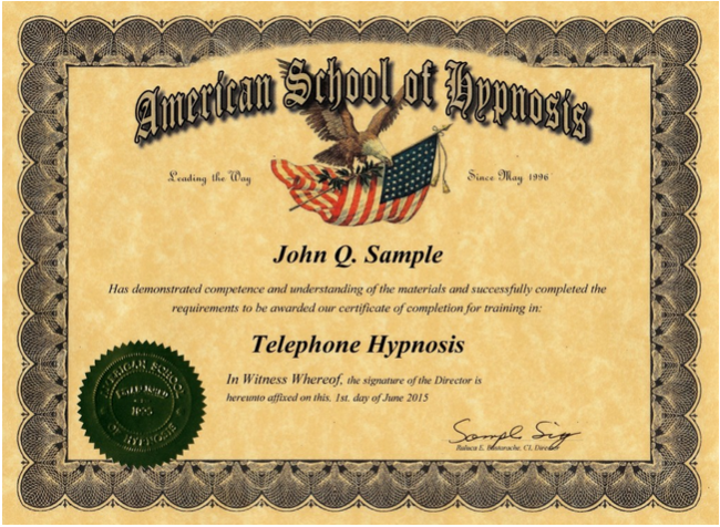 certificate_telephone_hypnosis